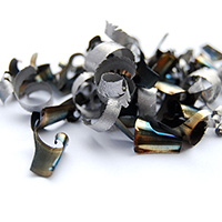 Pile of metal scrap for recycling